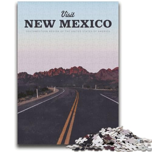 Besuchen Sie New Mexico, Puzzle 2000 Teile für Erwachsene und Jugendliche, anspruchsvolles Spiel und Familienspiel, Geburtstagsgeschenk, Geschenke, Wandkunst, 2000 Teile (70x100cm) von NYANBFKEA