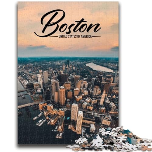 Boston Puzzle 1000 Teile für Teenager ab 14 Jahren, Denksportaufgaben, Familienspiele, Weihnachts- und Geburtstagsgeschenke, 1000 Teile (50x75cm) von NYANBFKEA