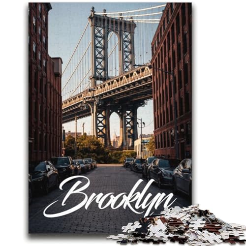Brooklyn 2000-teiliges Puzzle für Teenager, Geschenke, pädagogisches Spielzeug zum Stressabbau, ganze Familie, 2000 Teile (70x100cm) von NYANBFKEA