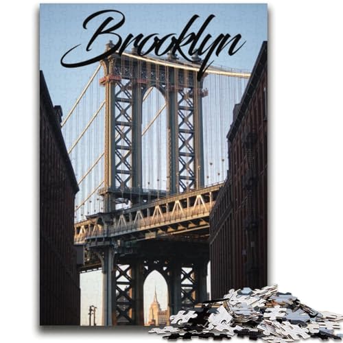Brooklyn Puzzles für Erwachsene und Jugendliche, Mustermontage-Angebot als Geschenk für die ganze Familie, geeignet für und 14 2000 Teile (70x100cm) von NYANBFKEA