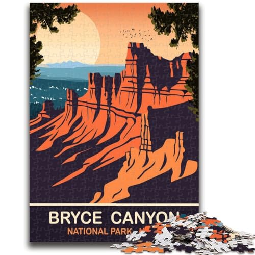 Bruce Canyon Utah Puzzle 1000 Teile für Teenager, anspruchsvolles Spielspielzeug, Wanddekoration, einzigartige Geburtstags, 1000 Teile (50x75cm) von NYANBFKEA