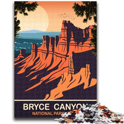 Bruce Canyon Utah Puzzles für Teenager, Spielzeug, Lernspiele, Stressabbau, Wunschliste mit Weihnachtsmann, 1000 Teile (26x38cm) von NYANBFKEA