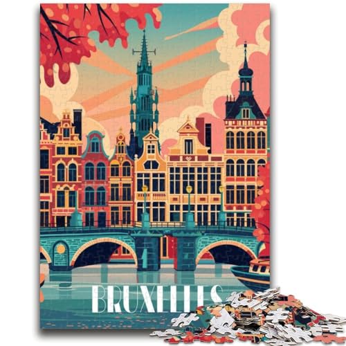 Brüsseler Charme-Puzzle 1000 Teile für Erwachsene und Jugendliche, anspruchsvolles Spiel und Familienspiel, Geburtstagsgeschenk, Geschenke, Wandkunst, 1000 Teile (26x38cm) von NYANBFKEA