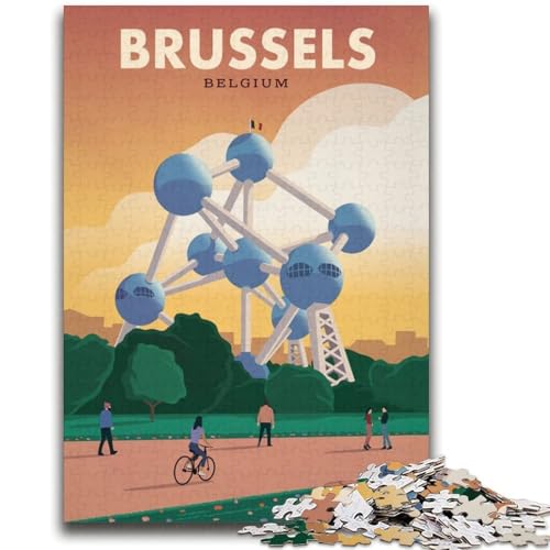 Brüsseler Puzzle 2000 Teile für Teenager-Geschenke, perfekt für Spieleabende, buntes Spielzeug als Geschenk für zu Hause, 2000 Teile (70x100cm) von NYANBFKEA