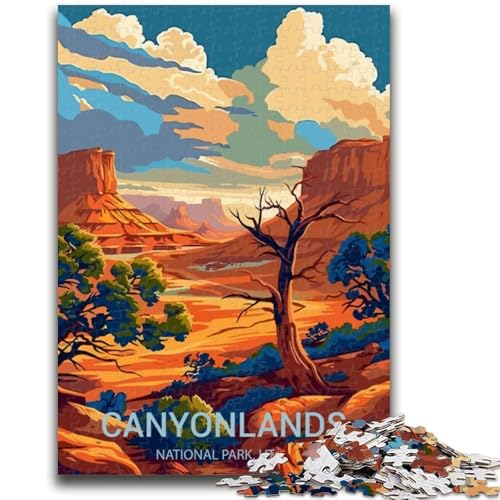 Canyonlands-Nationalpark-Puzzle, 1000 Teile, für Teenager, geeignet für Kinder ab 14 Jahren, Familienspaß, ganze Familie, 1000 Teile (26x38cm) von NYANBFKEA