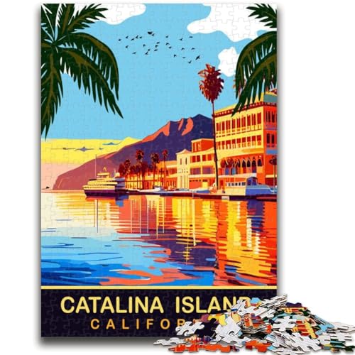 Catalina Waterfront 1000-teiliges Puzzle für Teenager, geeignet für Kinder ab 14 Jahren. Familienspaß ganze Familie. 1000 Teile (26x38cm) von NYANBFKEA