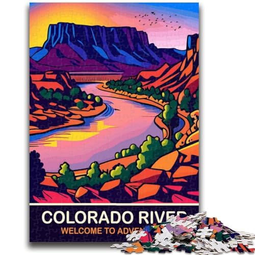 Colorado River 1000-teiliges Puzzle für Erwachsene und Jugendliche, pädagogisches Spielzeug zum Stressabbau, ganze Familie, 1000 Teile (50x75cm) von NYANBFKEA