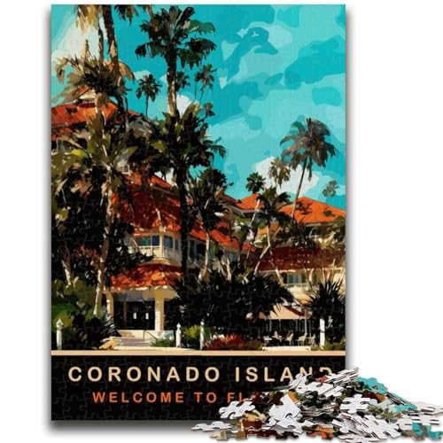 Coronado Island 1000-teiliges Puzzle für Erwachsene und Jugendliche, Spielzeug, Lernspiele, Stressabbau, Wichtelgeschenke für Kinder ab 14 Jahren, 1000 Teile (50x75cm) von NYANBFKEA