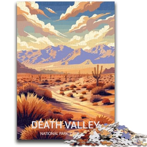 Death Valley Nationalpark Puzzle für Erwachsene, 1000 Teile, anspruchsvolles Spiel und Lernspiel für die ganze Familie zum Geburtstag, Weihnachten, 1000 Teile (50x75cm) von NYANBFKEA