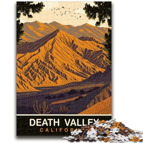 Death Valley Puzzles für Erwachsene 1000, helfen dem Gehirn, süchtig machendes Spielzeug zu trainieren, um Geduld zu fördern. Einzigartiges Herausforderungsspiel 1000 Teile (50x75cm) von NYANBFKEA