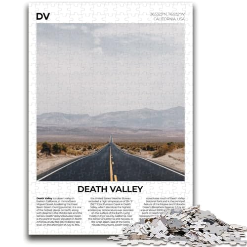 Death Valley Puzzles für Erwachsene und Jugendliche ab 14 Jahren, lustige Spiele, lustige Aktivitäten zu Hause, Geburtstagsgeschenke, Reisegeschenke, 1000 Teile (26x38cm) von NYANBFKEA