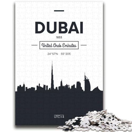 Dubai, VAE, 2000-teiliges Puzzle für Erwachsene und Jugendliche, Spielzeug, Lernspiele, Stressabbau, Wichtelgeschenke für Kinder ab 14 Jahren, 2000 Teile (70x100cm) von NYANBFKEA