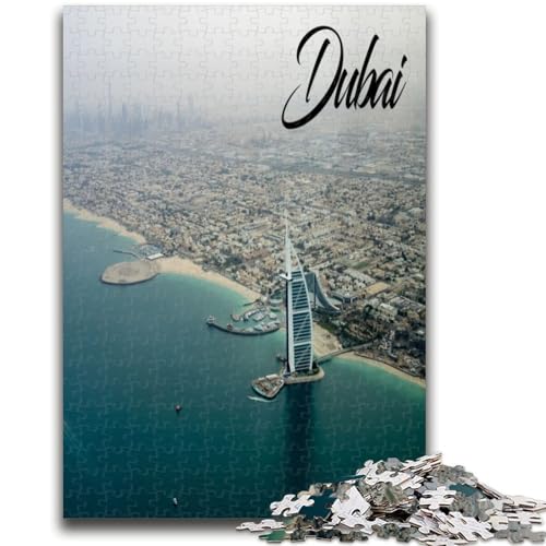 Dubai 1000-teiliges Puzzle für Erwachsene und Jugendliche, Spielzeug, Lernspiele, Stressabbau, Wichtelgeschenke für Kinder ab 14 Jahren, 1000 Teile (26x38cm) von NYANBFKEA