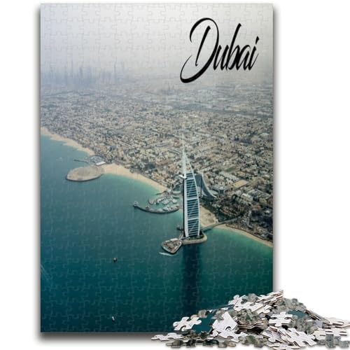 Dubai Puzzle für Erwachsene, 1000 Teile, schwierig, lustige Spiele für die ganze Familie, Aktivitäten für zu Hause, Geburtstagsgeschenk, Reisegeschenke, 1000 Teile (50x75cm) von NYANBFKEA