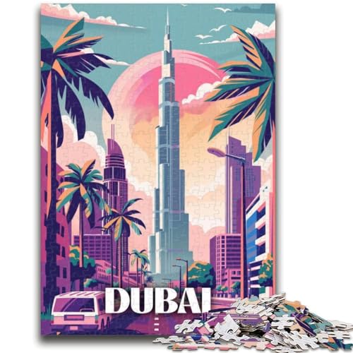 Dubail Skyline Vibes 1000-teiliges Puzzle für Erwachsene, Geschenke für Lernspiele, Herausforderungsspielzeug, Geburtstagsgeschenk, Geschenke, Wandkunst, 1000 Teile (26x38cm) von NYANBFKEA