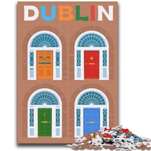 Dublin Puzzle 2000 Teile für Erwachsene und Jugendliche, anspruchsvolles Spiel und Familienspiel, Geburtstagsgeschenk, Geschenke, Wandkunst, 2000 Teile (70x100cm) von NYANBFKEA