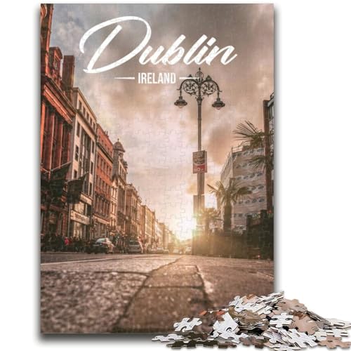 Dublin Puzzles 1000 Teile für Teenager, geeignet für Kinder ab 14 Jahren. Familienspaß ganze Familie. 1000 Teile (26x38cm) von NYANBFKEA