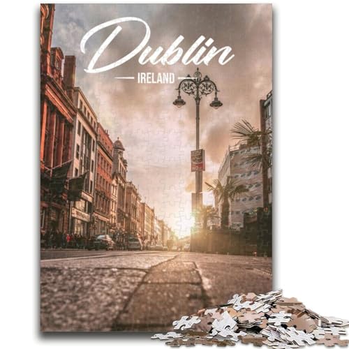 Dublin Puzzles 1000 Teile für Teenager ab 14 Jahren, Heimkunstdekor, Familienspiele, Weihnachtsgeburtstagsgeschenke, 1000 Teile (50x75cm) von NYANBFKEA