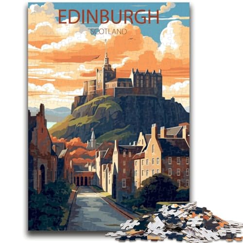 Edinburgh Puzzles für Teenager, 1000 Teile, geeignet für Kinder ab 14 Jahren, Spielzeug, Wanddekoration, Geburtstag und einzigartige Geschenke, 1000 Teile (50x75cm) von NYANBFKEA