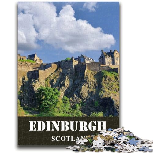 Edinburgh Schottland Reisepuzzles für Erwachsene und Jugendliche, Mustermontage, Angebot als Geschenk für die ganze Familie, geeignet für und 14, 1000 Teile (50x75cm) von NYANBFKEA