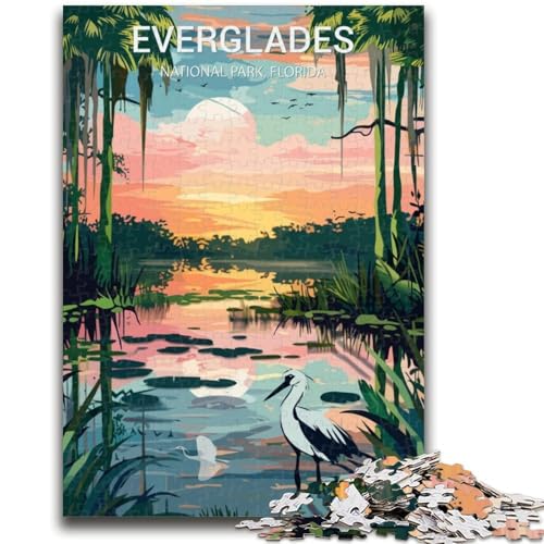 Everglades-Nationalpark-Puzzle für Erwachsene, 1000 Teile, Kunst, interessante Wunschliste zur Stressreduzierung mit Weihnachtsmann, für 14-Jährige, 1000 Teile (50x75cm) von NYANBFKEA