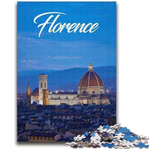 Florence Puzzles für Erwachsene 1000 Teile, Spielzeug Lernspiele Stressabbau Wichtelgeschenke für Kinder ab 14 Jahren 1000 Stück (50x75cm) von NYANBFKEA