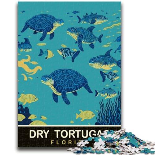 Florida Unterwasser-Puzzles für Erwachsene und Jugendliche, 1000-teiliges Puzzle, Lernspiele, DIY-Spielzeug mit passendem Poster und Quizblatt, für Kinder ab 14 Jahren, 1000 Teile (26x38cm) von NYANBFKEA