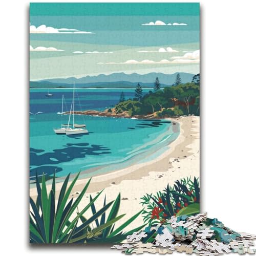Fraser Island Beach 2000-teiliges Puzzle für Erwachsene, Geschenke für Lernspiele, Herausforderungsspielzeug, Geburtstagsgeschenk, Geschenke, Wandkunst, 2000 Teile (70x100cm) von NYANBFKEA