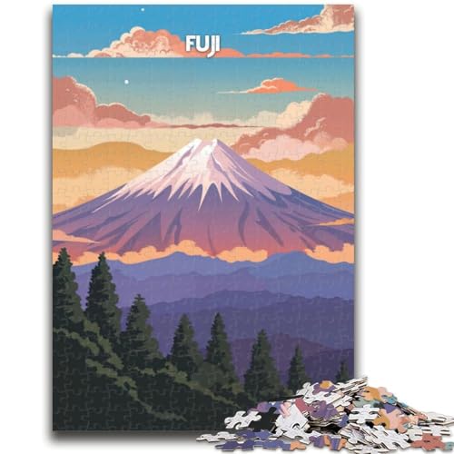 Fujis Tranquil Dawn Puzzles für Erwachsene und Jugendliche ab 14 Jahren, lustige Spiele, lustige Aktivitäten zu Hause, Geburtstagsgeschenke, Reisegeschenke, 1000 Teile (26x38cm) von NYANBFKEA