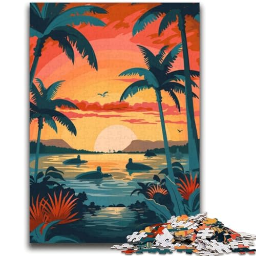Galapagos-Insel-Landschaftspuzzle für Erwachsene, 2000 Teile, Spielzeug, Lernspiele, Stressabbau, Wichtelgeschenke für Kinder ab 14 Jahren, 2000 Teile (70x100cm) von NYANBFKEA