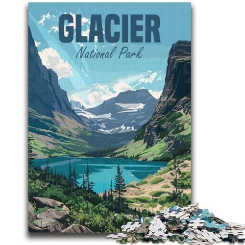 Glacier-Nationalpark, 2000-teiliges Puzzle für Erwachsene und Jugendliche, pädagogisches Spielzeug zum Stressabbau, ganze Familie, 2000 Teile (70x100cm) von NYANBFKEA