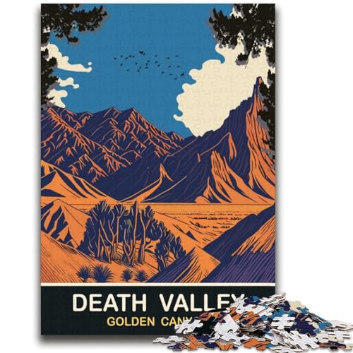 Golden Canyon Puzzle für Teenager, 2000 Teile, Familienaktivität mit passendem Poster und Quizblatt für Kinder ab 14 Jahren, 2000 Teile (70x100cm) von NYANBFKEA