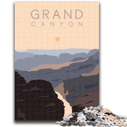 Grand Canyon Puzzle 1000 Teile für Erwachsene und Jugendliche, anspruchsvolles Spiel und Familienspiel, Geburtstagsgeschenk, Geschenke, Wandkunst, 1000 Teile (26x38cm) von NYANBFKEA