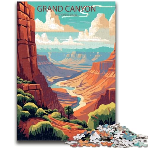 Grand Canyon Puzzle 1000 Teile für Teenager-Geschenke, perfekt für Spieleabende, buntes Spielzeug als Geschenk für zu Hause, 1000 Teile (50x75cm) von NYANBFKEA