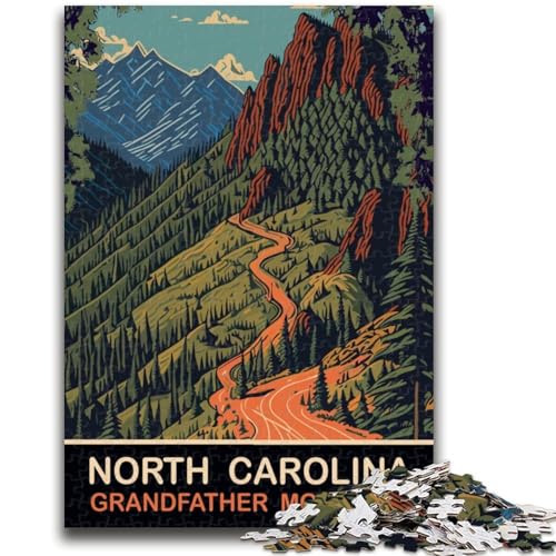 Grandfather Mountain SD Puzzle für Erwachsene, 1000 Teile, anspruchsvolles Spiel und Lernspiel für die ganze Familie zum Geburtstag, Weihnachten, 1000 Teile (50x75cm) von NYANBFKEA