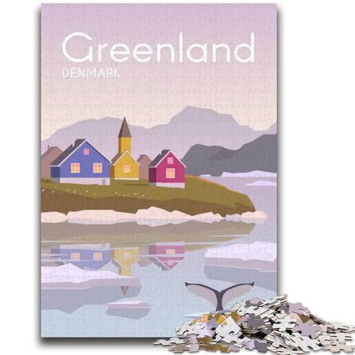Grönland-Puzzle mit 1000 Teilen für Teenager, geeignet für Kinder ab 14 Jahren. Familienspaß ganze Familie. 1000 Teile (50x75cm) von NYANBFKEA