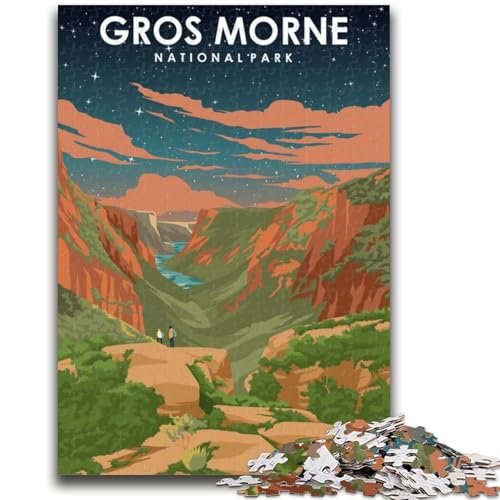 Gros Morne Nationalpark Puzzle 1000 Teile für Teenager ab 14 Jahren, Heimkunstdekor, Familienspiele, Weihnachtsgeburtstagsgeschenke, 1000 Teile (50x75cm) von NYANBFKEA