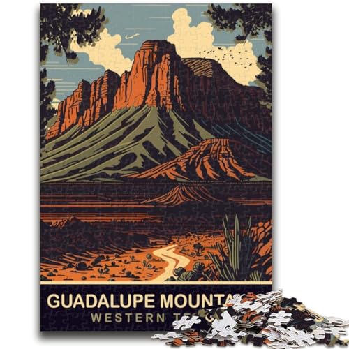 Guadalupe Mountains 1000-teiliges Puzzle für Teenager, geeignet für Kinder ab 14 Jahren. Familienspaß ganze Familie. 1000 Teile (26x38cm) von NYANBFKEA