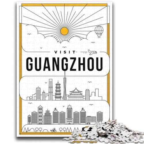 Guangzhou China Puzzle für Teenager, 2000 Teile, für Kinder ab 14 Jahren, Spiel, Wanddekoration, einzigartige Geschenke für Geburtstag und Weihnachten, 2000 Teile (70x100cm) von NYANBFKEA