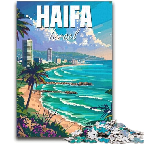 Haifa, Israel-Puzzles für Erwachsene, 2000 Teile, Spielzeug, Lernspiele, Stressabbau, Wichtelgeschenke für Kinder ab 14 Jahren, 2000 Teile (70x100cm) von NYANBFKEA