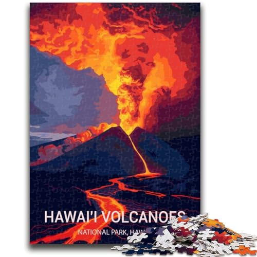 Hawaii Volcanoes National Park Puzzle für Erwachsene, 1000 Teile, anspruchsvolles Spiel und Lernspiel für die ganze Familie zum Geburtstag, Weihnachten, 1000 Teile (50x75cm) von NYANBFKEA
