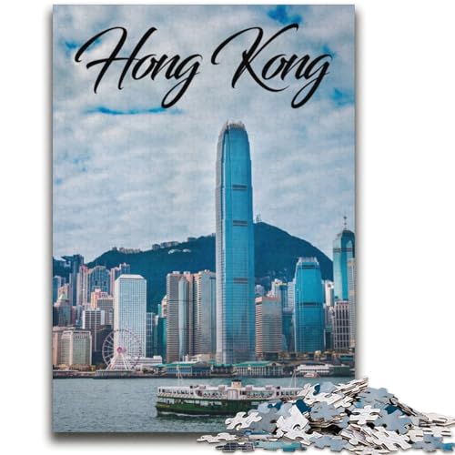Hong Kong Puzzle 2000 Teile für Erwachsene, Spielzeug, Lernspiele, Stressabbau, Wichtelgeschenke für Kinder ab 14 Jahren, 2000 Teile (70x100cm) von NYANBFKEA