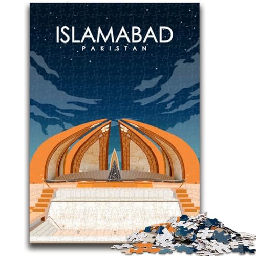 Islamabad Pakistan Puzzle 1000 Teile für Erwachsene und Jugendliche, anspruchsvolles Spiel und Familienspiel, Geburtstagsgeschenk, Geschenke, Wandkunst, 1000 Teile (26x38cm) von NYANBFKEA