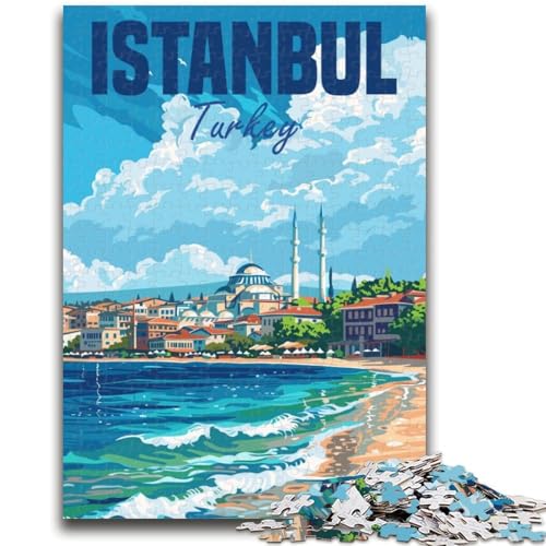 Istanbul, Türkei, 1000-teiliges Puzzle für Erwachsene und Jugendliche, Spielzeug, Lernspiele, Stressabbau, Wichtelgeschenke für Kinder ab 14 Jahren, 1000 Teile (26x38cm) von NYANBFKEA