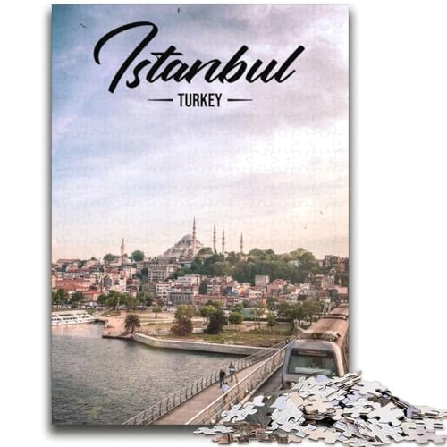 Istanbul-Puzzle für Teenager, 2000 Teile, Familienaktivität mit passendem Poster und Quizblatt für Kinder ab 14 Jahren, 2000 Teile (70x100cm) von NYANBFKEA