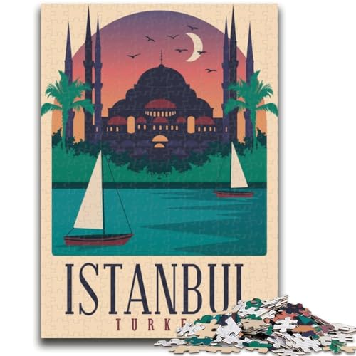 Istanbul-Puzzle mit 1000 Teilen für Teenager, geeignet für Kinder ab 14 Jahren, Familienspaß, ganze Familie, 1000 Teile (26x38cm) von NYANBFKEA