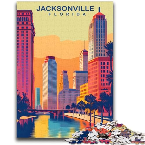 Jacksonville 2000-teiliges Puzzle für Erwachsene und Jugendliche, pädagogisches Spielzeug zum Stressabbau, ganze Familie, 2000 Teile (70x100cm) von NYANBFKEA