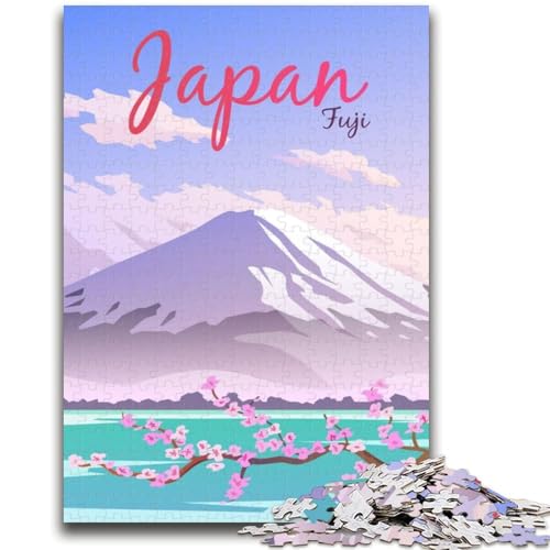 Japan-Puzzle 1000 Teile für Erwachsene und Jugendliche, anspruchsvolles Spiel und Familienspiel, Geburtstagsgeschenk, Geschenke, Wandkunst, 1000 Teile (26x38cm) von NYANBFKEA