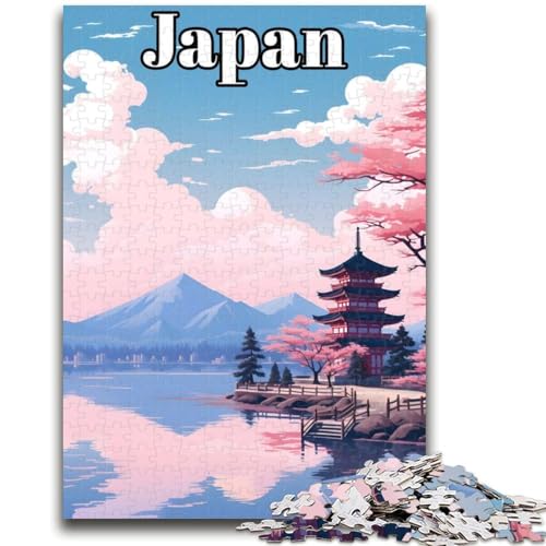 Japan-Reiseposter-Puzzle, 1000 Teile, für Teenager ab 14 Jahren, Denksportaufgaben, Familienspiele, Weihnachts- und Geburtstagsgeschenke, 1000 Teile (50x75cm) von NYANBFKEA
