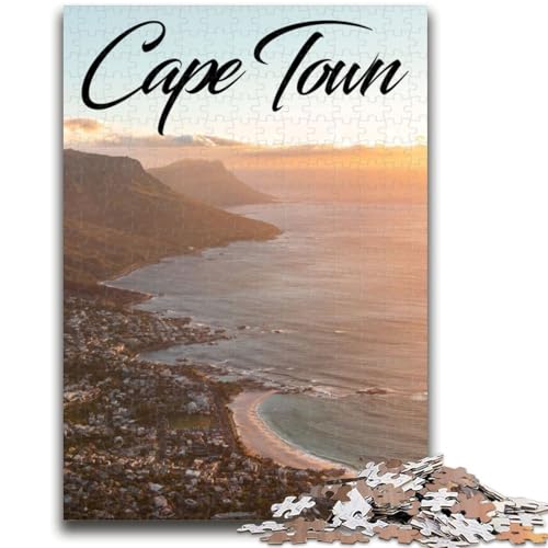 Kapstadt 1000-teiliges Puzzle für Erwachsene und Jugendliche, Spielzeug, Lernspiele, Stressabbau, Wichtelgeschenke für Kinder ab 14 Jahren, 1000 Teile (50x75cm) von NYANBFKEA